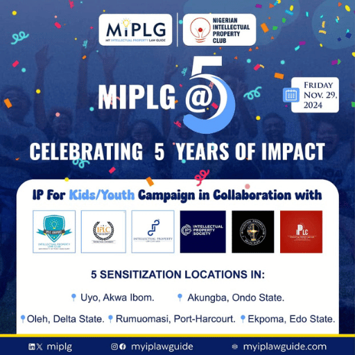 Celebrating 5 Years of Promoting IP Awareness and Youth Empowerment in Africa miplg @ 5