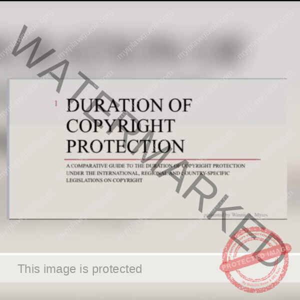 Duration of Copyright Protection - MIPLG